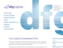 Tablet Screenshot of dfgcapital.com